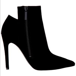 Suede Pointed Toe Bootie